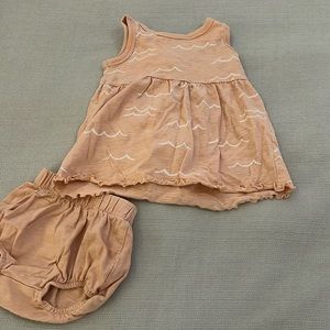 Little Co. EUC 3m dress and diaper cover set